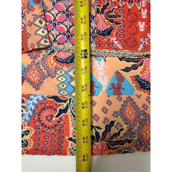 Zac & Rachel Women’s Bohemian Button Down Long Line Peach Dress Size 3X - Picture 10 of 14